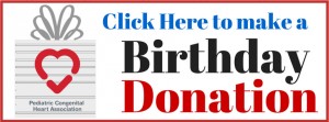 Birthday donate button